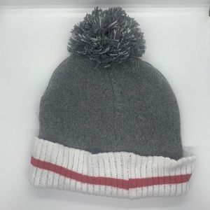 Sock Monkey Styled Winter Hat w/ pom pom